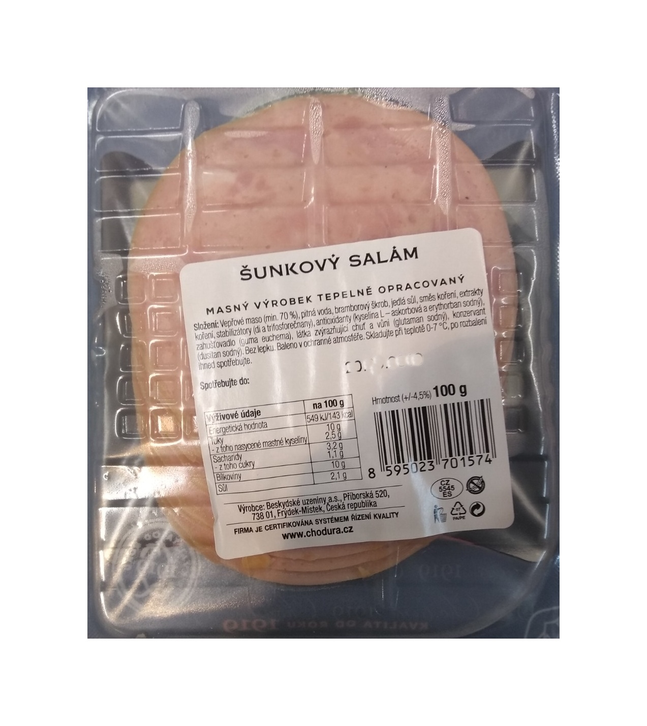 Šunkové koleno plátky 100g
