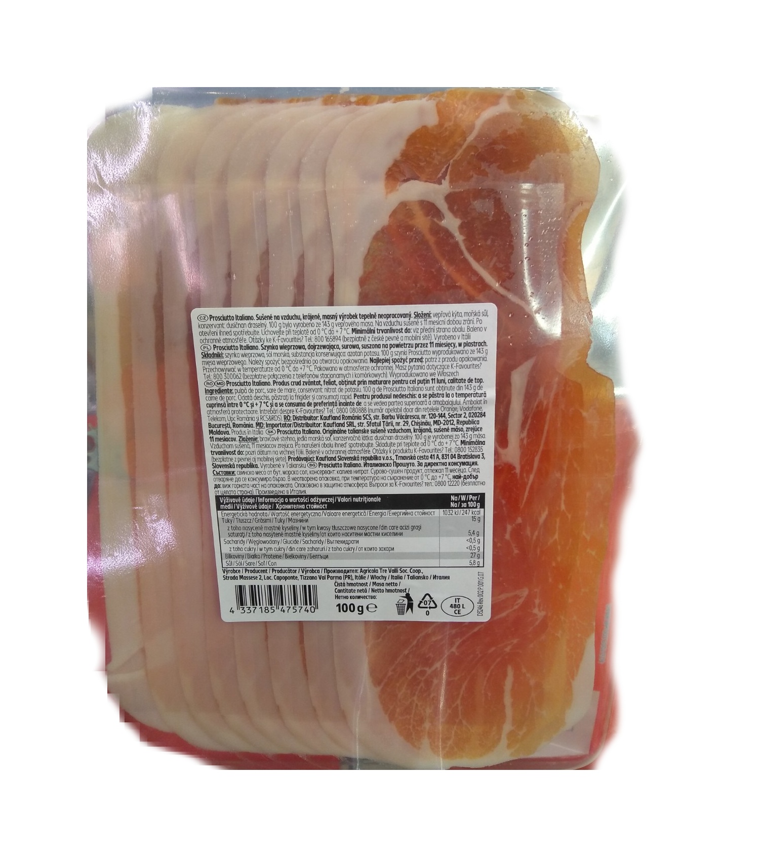 Prosciutto Italiano 100g