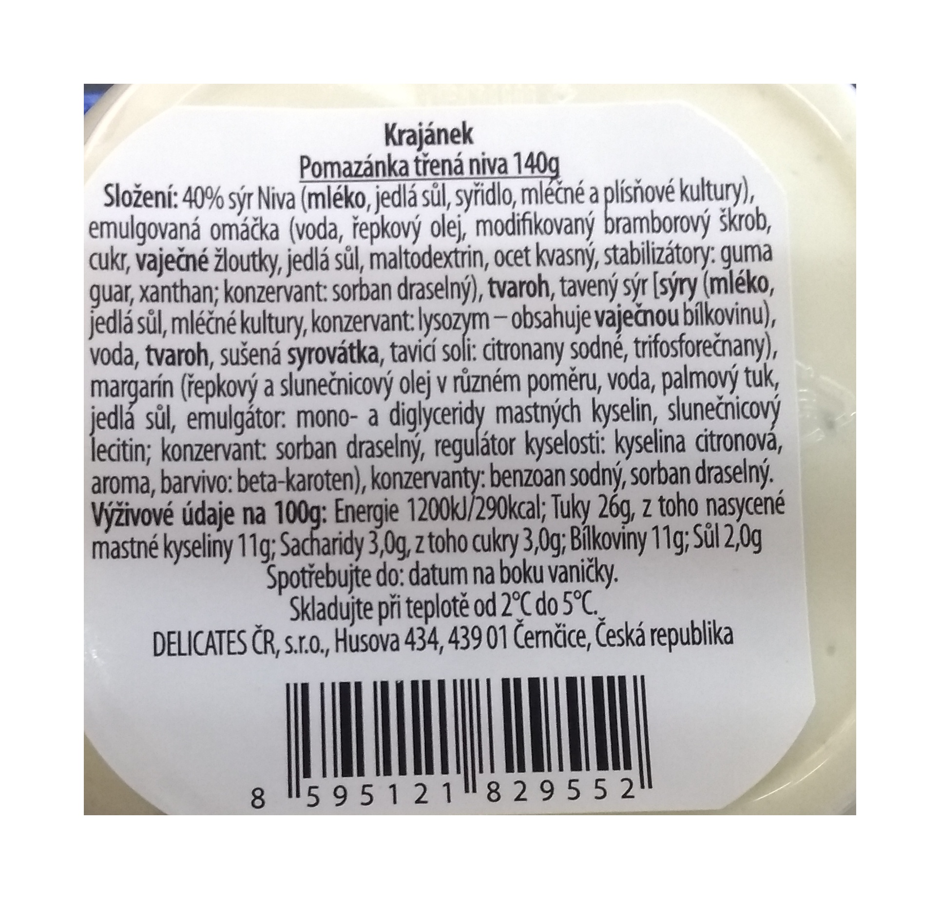 Niva šlehaná pomazánka 135g