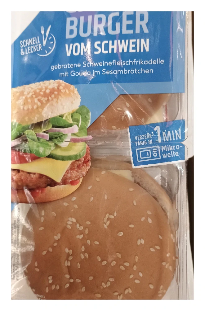 Cheesburger vepřový s goudou 2 ks 300g