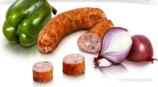 Klobásy s medvědím česnekem cca 0,9 kg