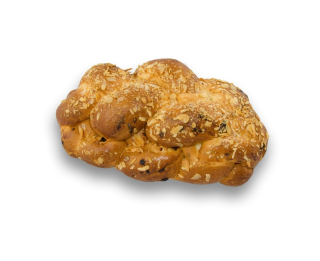 Vánočka balená s mandlemi a rozinkami 400g