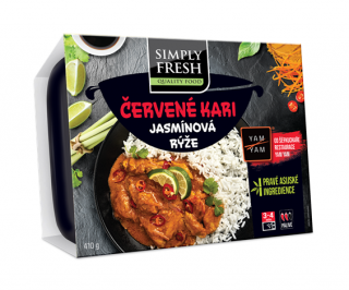 Žluté curry s mletý masem jasmínová rýže 410 g