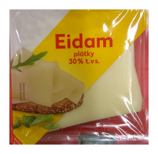 Eidam 30% plátky Agricol 100g