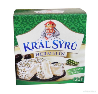 Král sýrů Hermelín s pepřem 120g