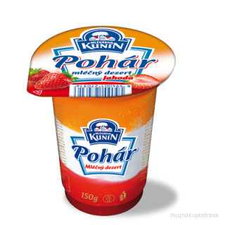  Pohár jahodový Kunín  150g