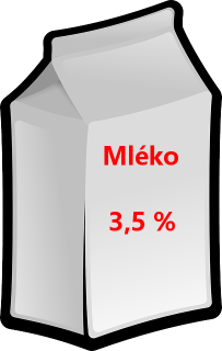 Mléko plnotučné trvanlivé obyčejné 3,5 % 1l