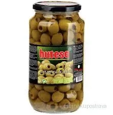 Olivy bez pecky zelené Hutesa 400g