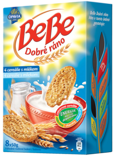 BeBe Dobré ráno 4ři cereálie s mlékem 400g