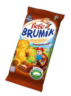 Brumík s čokoládovou náplní 30g