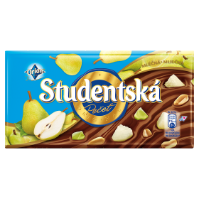 Studentská pečeť mléčná čokoláda  s příchutí hruška 170g