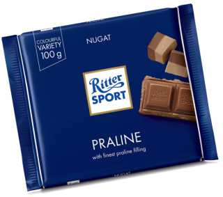 Ritter Sport čokoláda mléčna s nugátem 100g