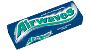 Airwaves žvýkačky Menthol+Eukalyptus - 10ks