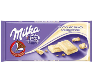 Milka čokoláda bílá 95g