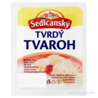 Sedlčanský Tvrdý tvaroh 125g