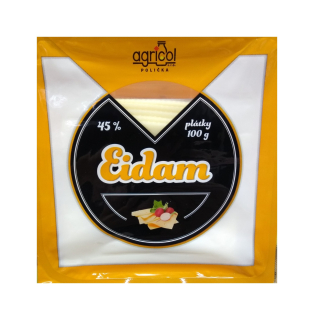 Eidam 45 % plátky Agricol 100g