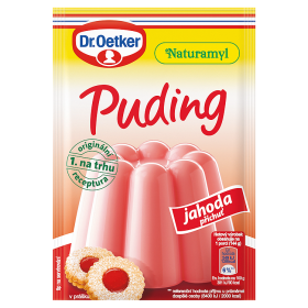 Dr. Oetker Naturamyl Puding s příchutí jahody 37g