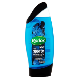 Radox Men Feel sporty watermint & sea minerals 2v1 pánský sprchový gel a šampon 
