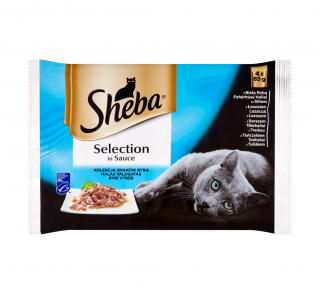 Sheba Rybí ve šťávě 4x 85g