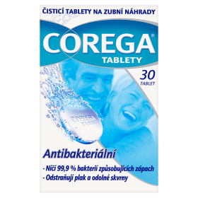 Corega Čistící tablety na zubní náhrady 30 tablet