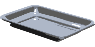 Plech na pečení s vysokým okrajem 34x 26 vysoký 