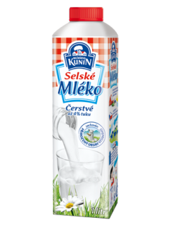 Čerstvé mléko plnotučné  Kunín 3,5% 
