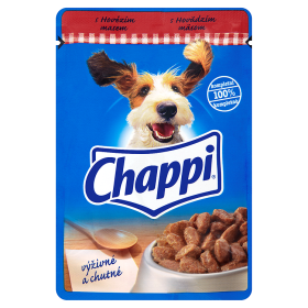 Chappi Hovězí maso kompletní krmivo pro dospělé psy 100g