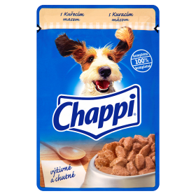 Chappi Kuřecí maso kompletní krmivo pro dospělé psy 100g