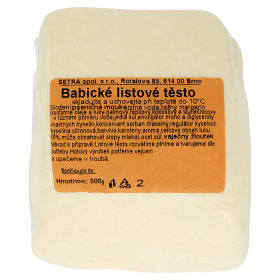 Listové těsto chlazené 500g