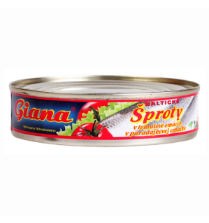 Baltické šproty v tomatové omáčce 160 g