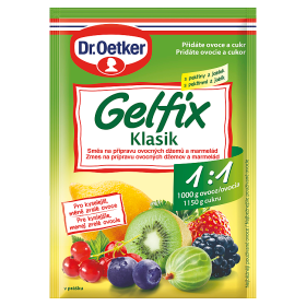 Dr. Oetker Gelfix Klasik 1:1 na přípravu ovocných džemů a marmelád 25g