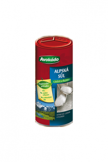 Alpská sůl s jódem Avokádo 330g