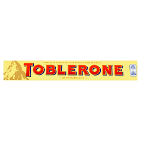 Toblerone mléčná čokoláda s medovo-mandlovým nugátem 100g