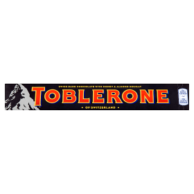 Toblerone hořká čokoláda s medovo-mandlovým nugátem 100g