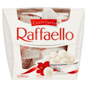 Raffaello s celou mandlí zdobená kokosem 150g
