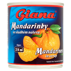 Mandarinky ve sladkém nálevu 312/175g
