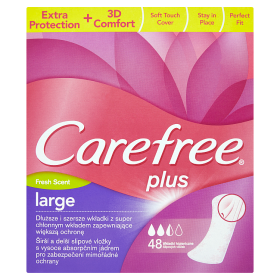 Carefree Plus Large slipové vložky se svěží vůní 48 ks