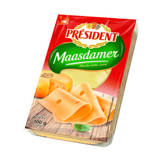 Maasdamer plátky président 100 g