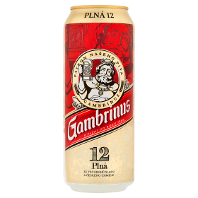 Gambrinus Plná 12° plech 0.5l