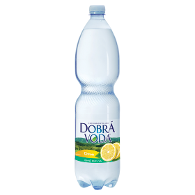 Dobrá voda Jemně perlivá citron 1,5l