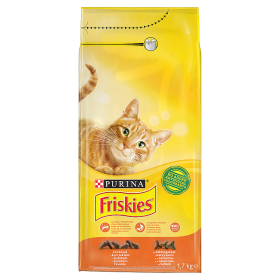 FRISKIES s kuřetem a se zeleninou 1,5kg
