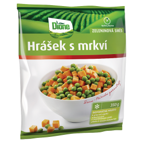 Hrášek s mrkví mražený 300g
