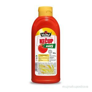 Hamé Kečup ostrý/plast  900g