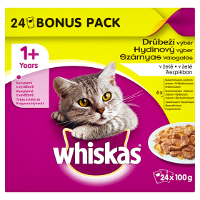 Whiskas Drůbeží výběr v želé 24 x 80g