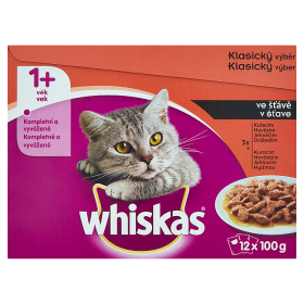 Whiskas Klasický výběr ve šťávě 12 x 80g