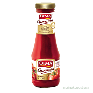 Kečup GURMÁN jemný/sklo 520 g