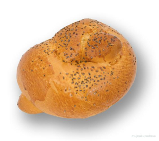 Brioška sypaná mákem 90g