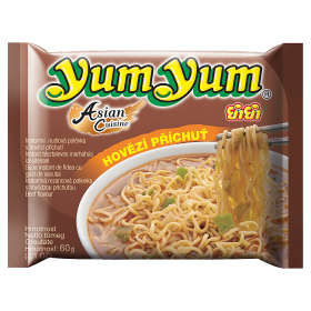 Yum Yum Instantní nudlová polévka s hovězí příchutí 60g
