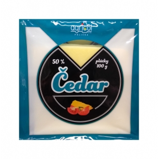 Čedar 50% plátky 100g