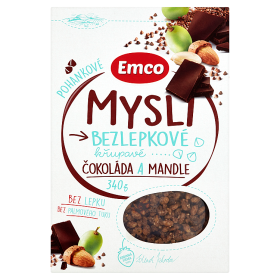 Mysli Bezlepkové křupavé čokoláda a mandle 340g